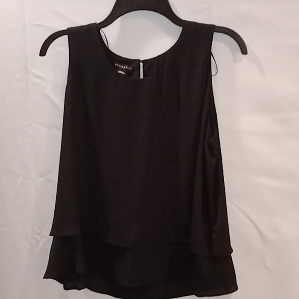 Metaphor new black size M 2 tier blouses